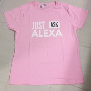 ‼️Just Ask Alexa - Soft Pink Tee‼️